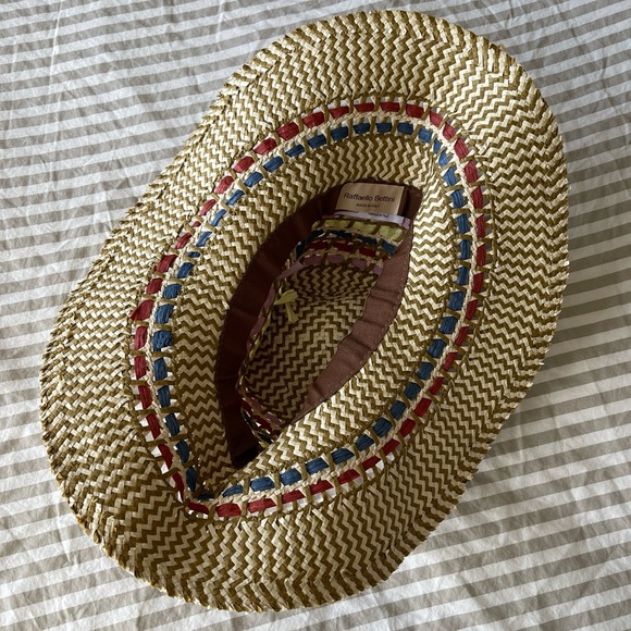 Italian Raffaello Bettini Straw Sun Hat - Picture 6 of 7